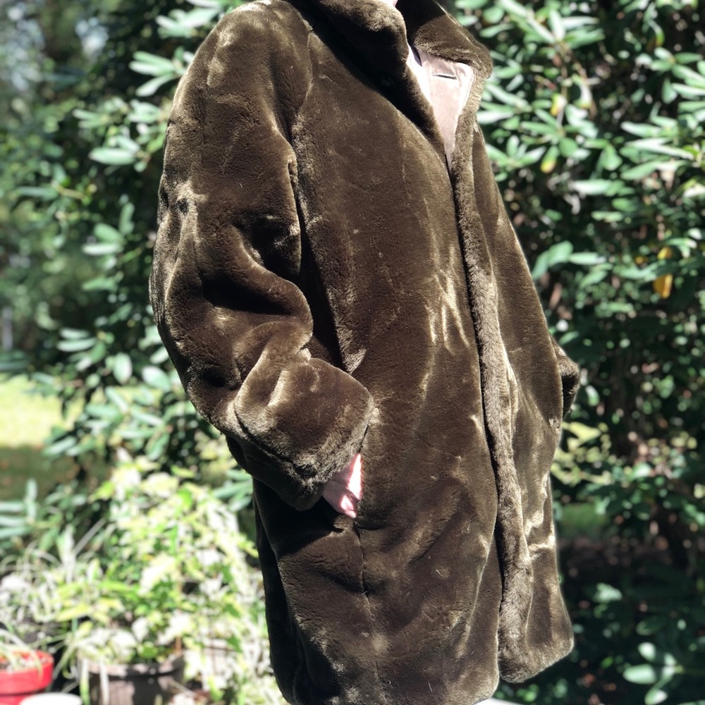 Jones New York Reversible Faux Fur Coat
